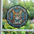 Cat Tabby Memorial Stained Glass Effect Suncatcher